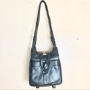 Vintage Black Purse 80s/90s